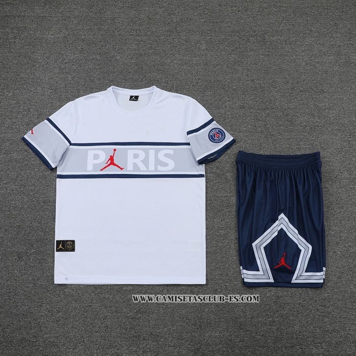 Chandal del Paris Saint-Germain 22-23 Manga Corta Blanco - Pantalon Corto